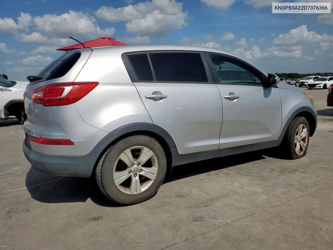 2013 Kia Sportage Base VIN: KNDPB3A22D7376366 Lot: 63139725