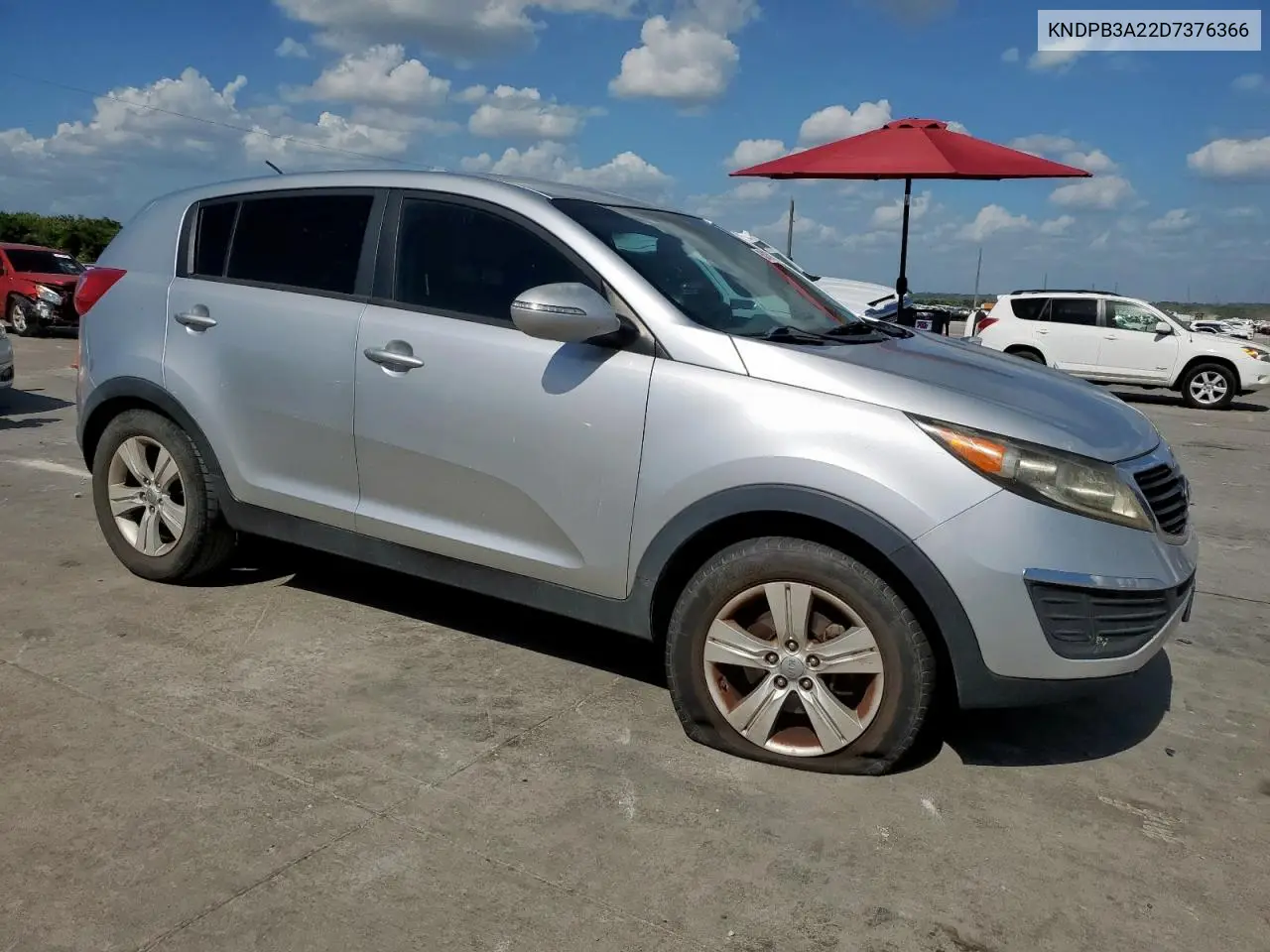 2013 Kia Sportage Base VIN: KNDPB3A22D7376366 Lot: 63139725