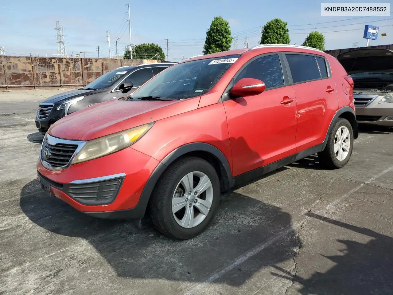 2013 Kia Sportage Base VIN: KNDPB3A20D7488552 Lot: 63235965