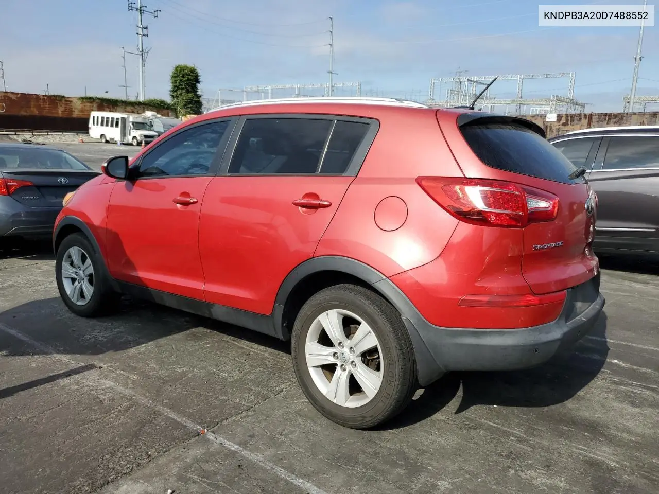 2013 Kia Sportage Base VIN: KNDPB3A20D7488552 Lot: 63235965
