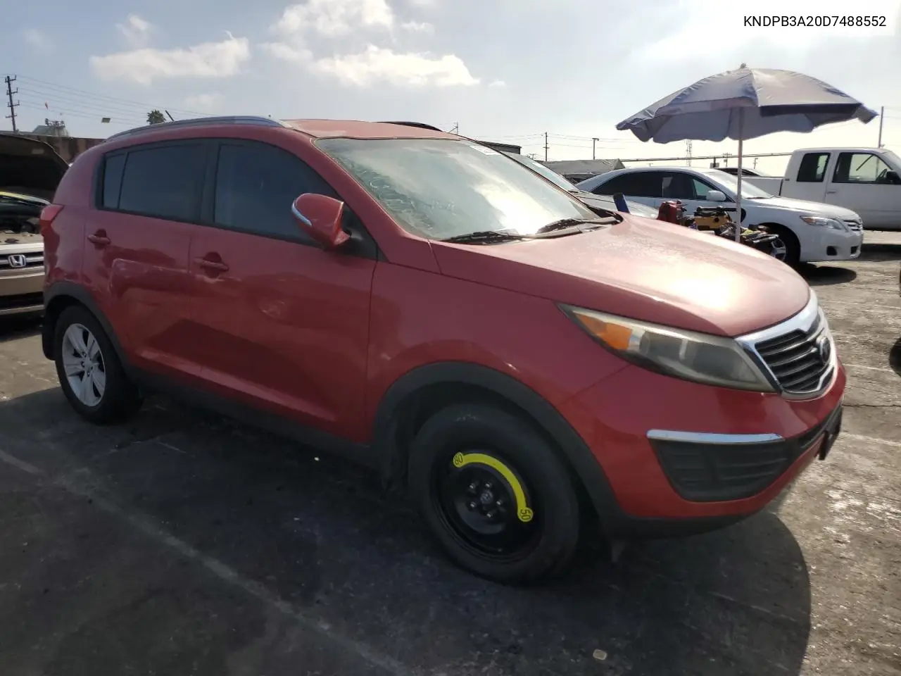 2013 Kia Sportage Base VIN: KNDPB3A20D7488552 Lot: 63235965