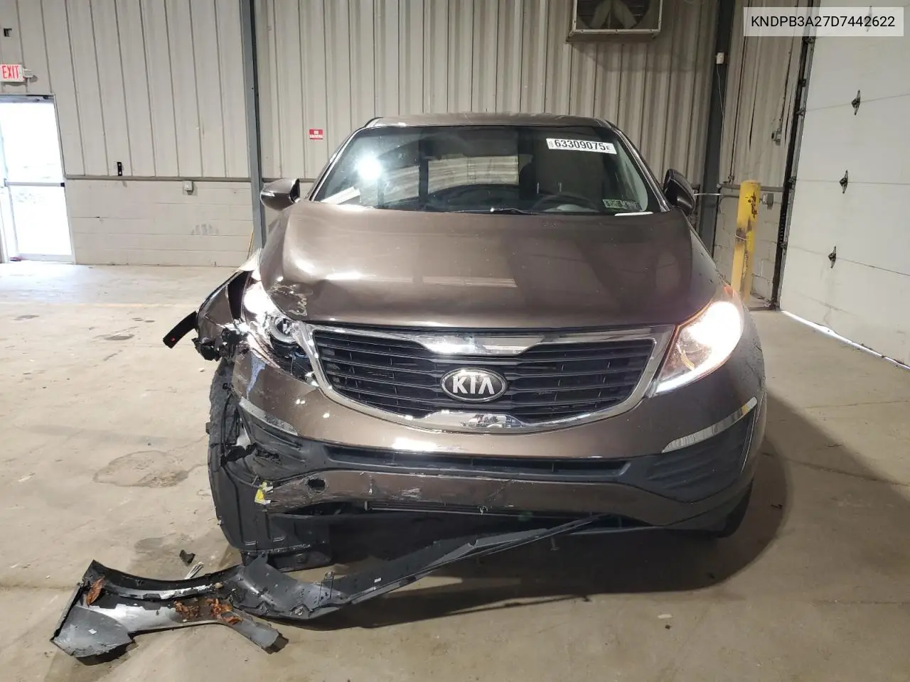 2013 Kia Sportage Base VIN: KNDPB3A27D7442622 Lot: 63309075