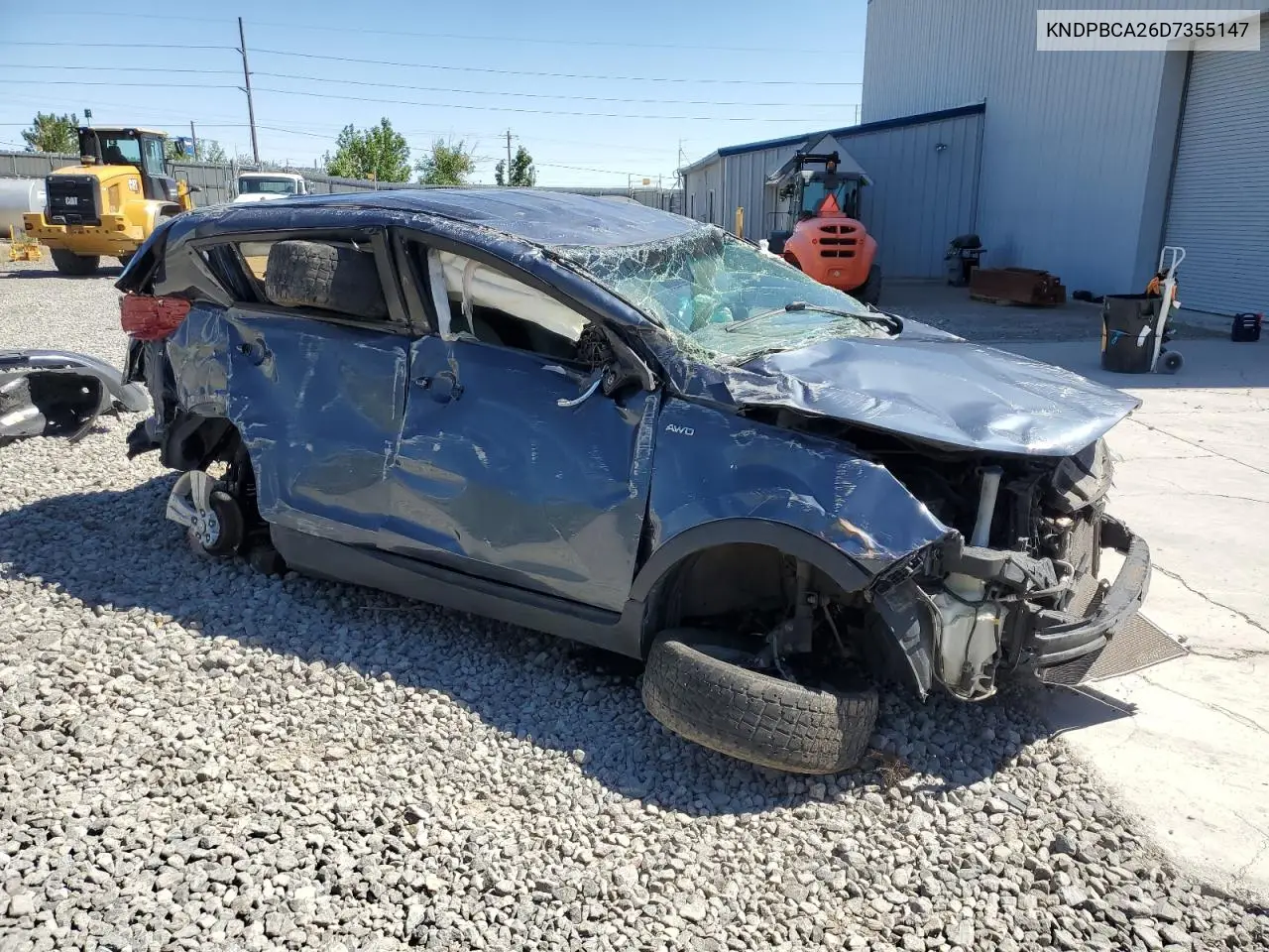 2013 Kia Sportage Lx VIN: KNDPBCA26D7355147 Lot: 65957415
