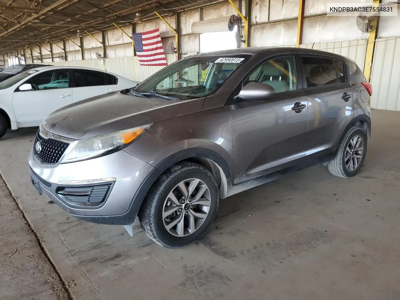 2014 Kia Sportage Base VIN: KNDPB3AC3E7554831 Lot: 62950915