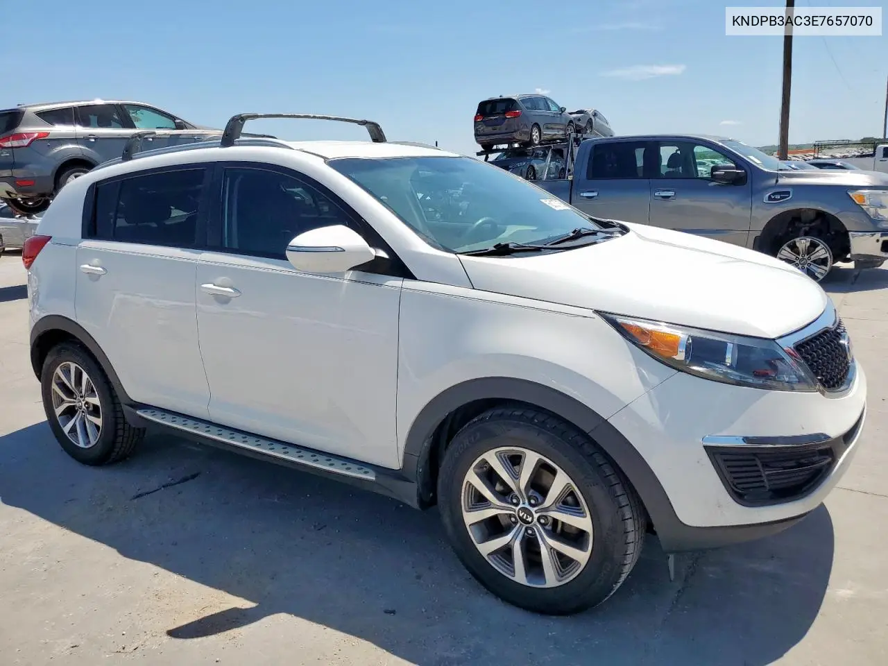 2014 Kia Sportage Base VIN: KNDPB3AC3E7657070 Lot: 63137795