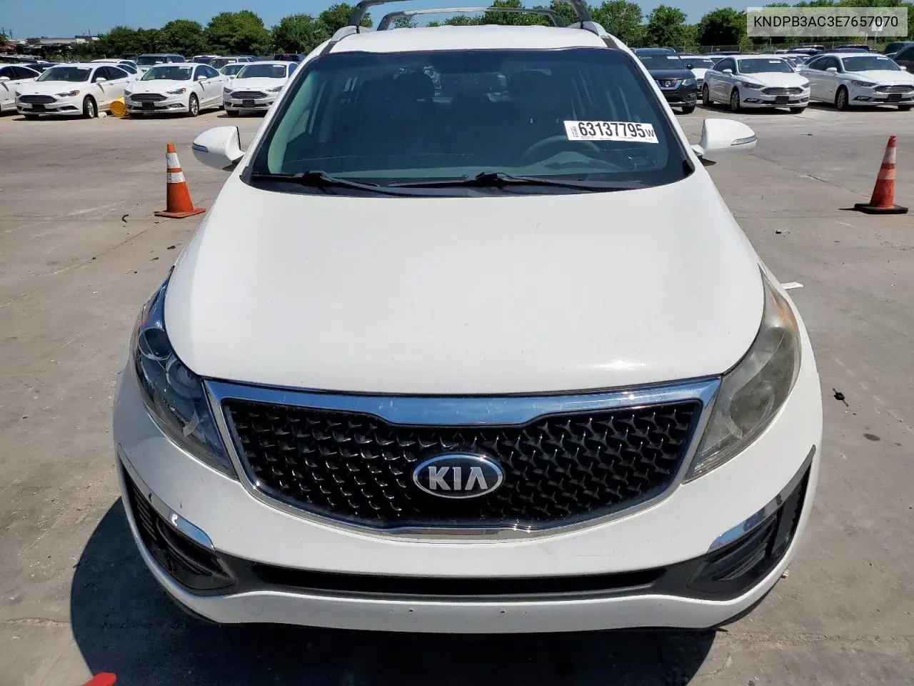 2014 Kia Sportage Base VIN: KNDPB3AC3E7657070 Lot: 63137795
