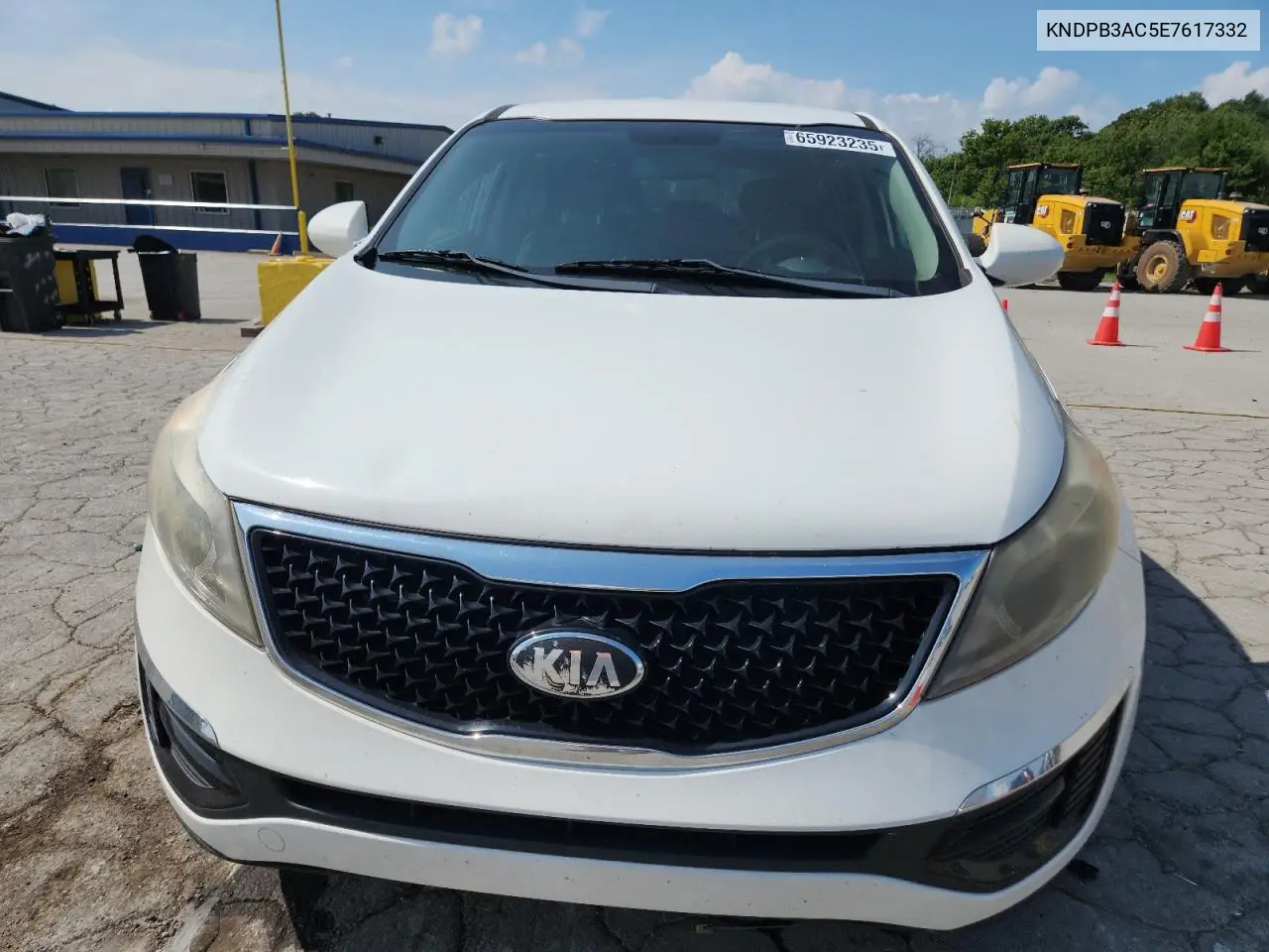 2014 Kia Sportage Base VIN: KNDPB3AC5E7617332 Lot: 65923235