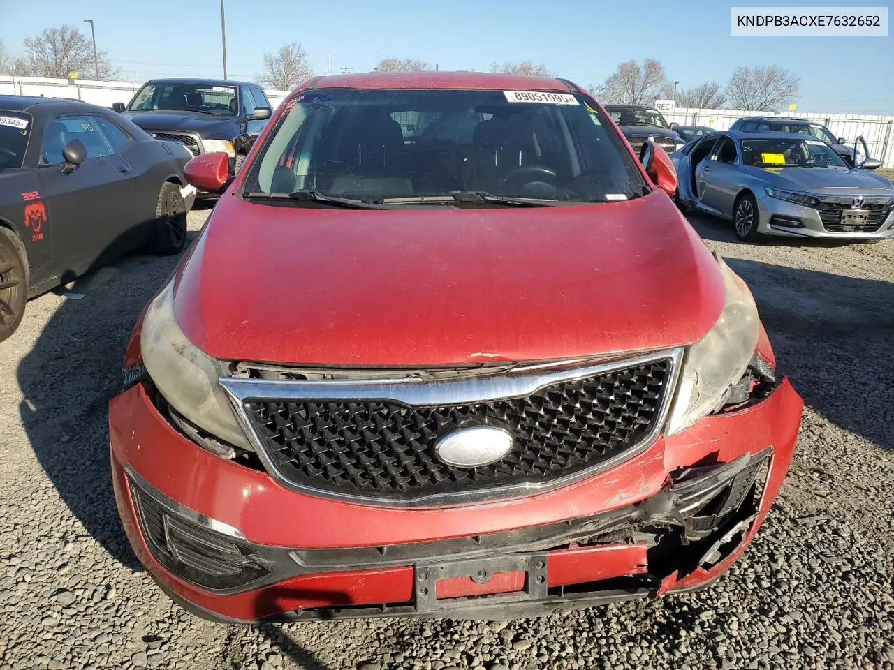 2014 Kia Sportage Base VIN: KNDPB3ACXE7632652 Lot: 89051995