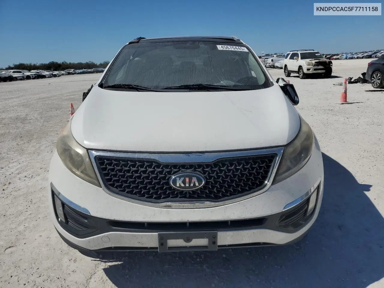2015 Kia Sportage Ex VIN: KNDPCCAC5F7711158 Lot: 45670445