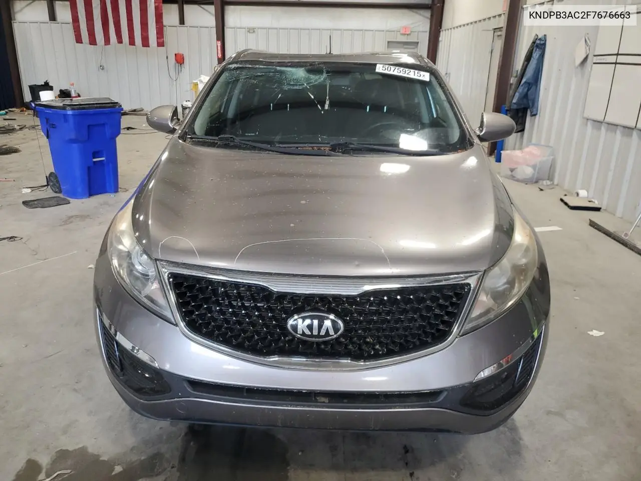 2015 Kia Sportage Lx VIN: KNDPB3AC2F7676663 Lot: 50759215