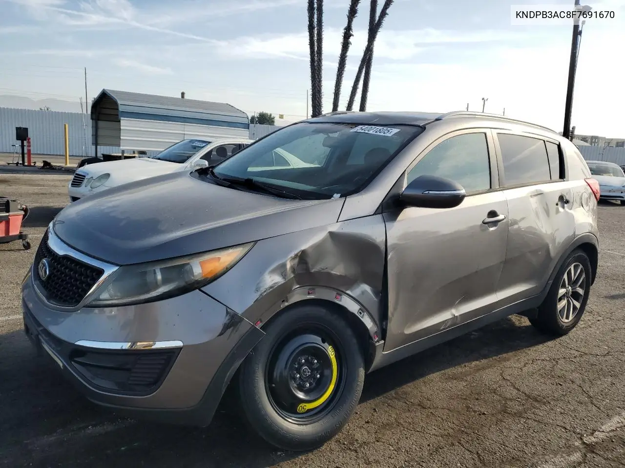 2015 Kia Sportage Lx VIN: KNDPB3AC8F7691670 Lot: 54001805