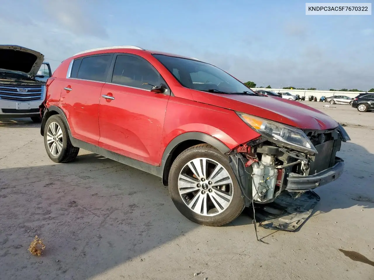 2015 Kia Sportage Ex VIN: KNDPC3AC5F7670322 Lot: 60043315