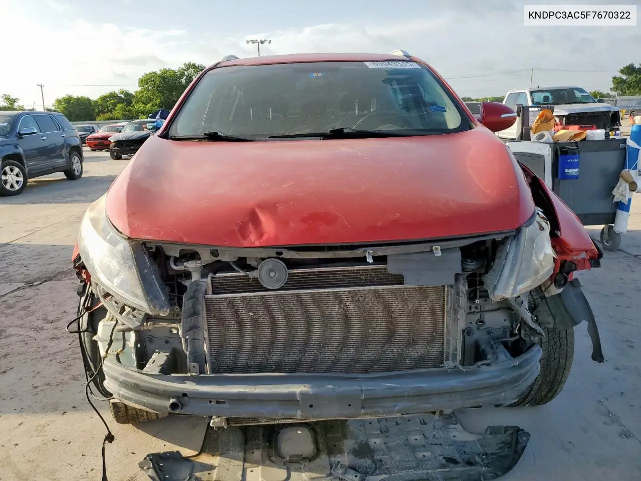 2015 Kia Sportage Ex VIN: KNDPC3AC5F7670322 Lot: 60043315