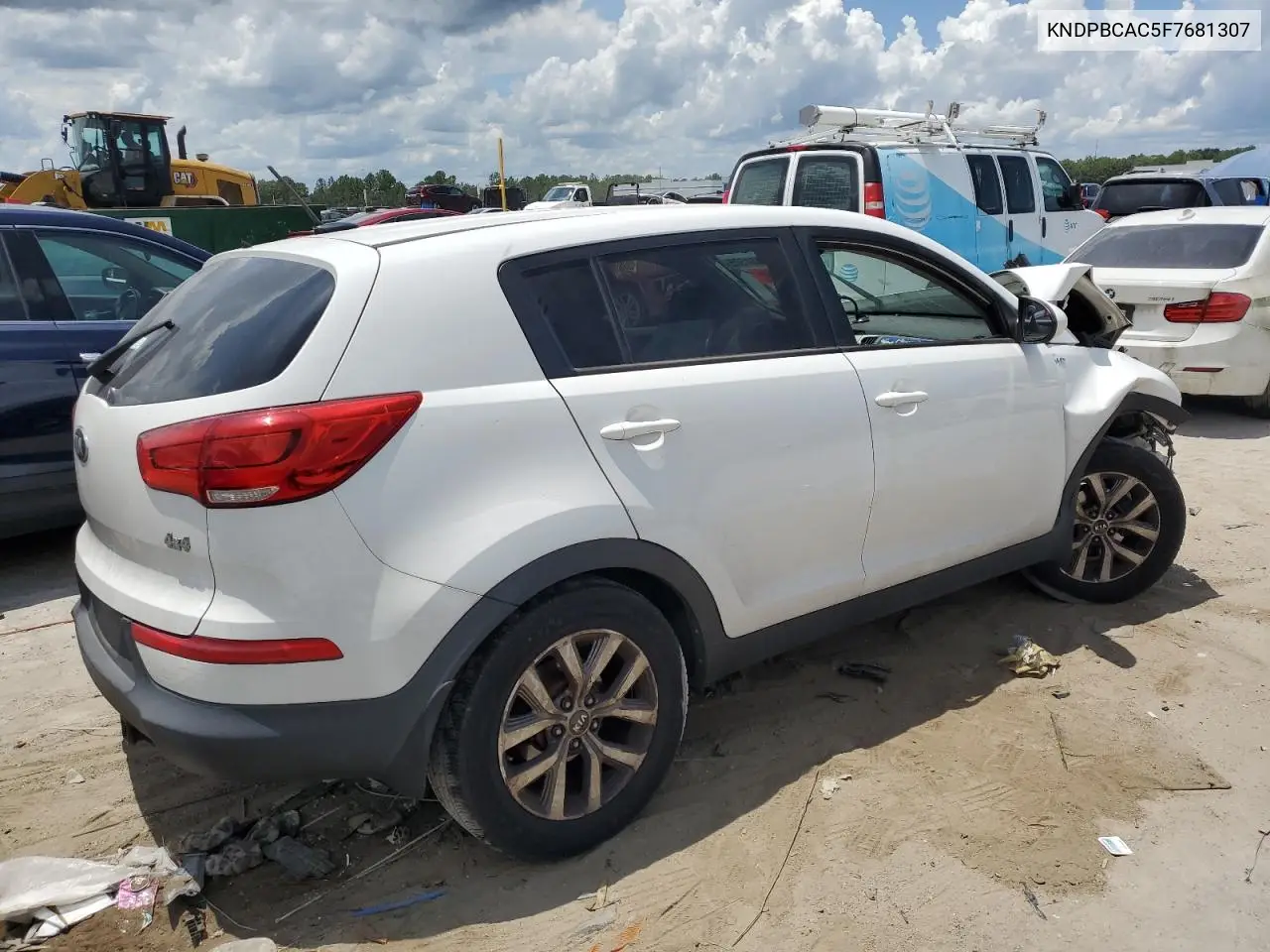 2015 Kia Sportage Lx VIN: KNDPBCAC5F7681307 Lot: 62484505
