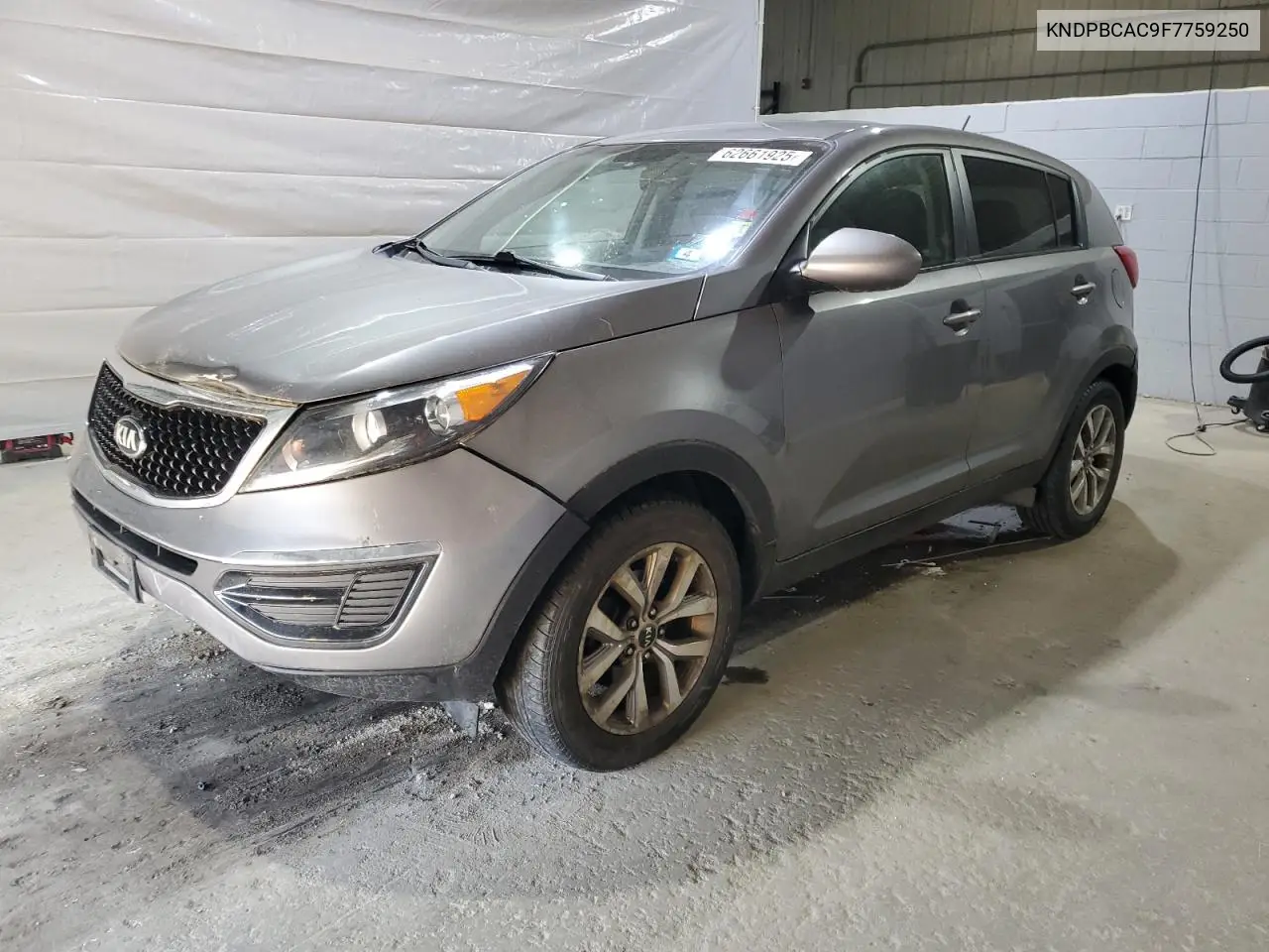 2015 Kia Sportage Lx VIN: KNDPBCAC9F7759250 Lot: 62661925