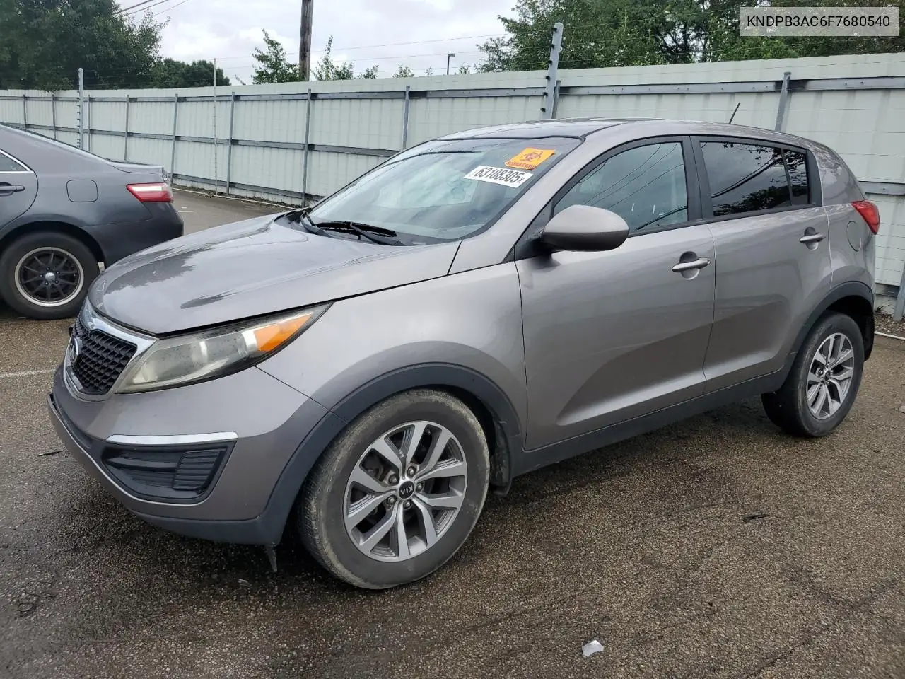 2015 Kia Sportage Lx VIN: KNDPB3AC6F7680540 Lot: 63108305