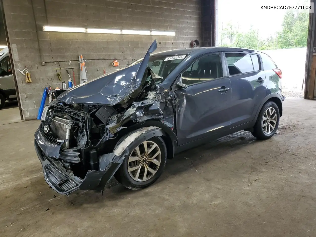 2015 Kia Sportage Lx VIN: KNDPBCAC7F7771008 Lot: 63142045