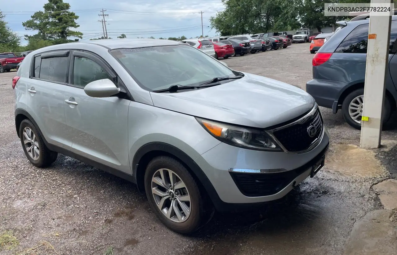 2015 Kia Sportage Lx VIN: KNDPB3AC2F7782224 Lot: 63289435