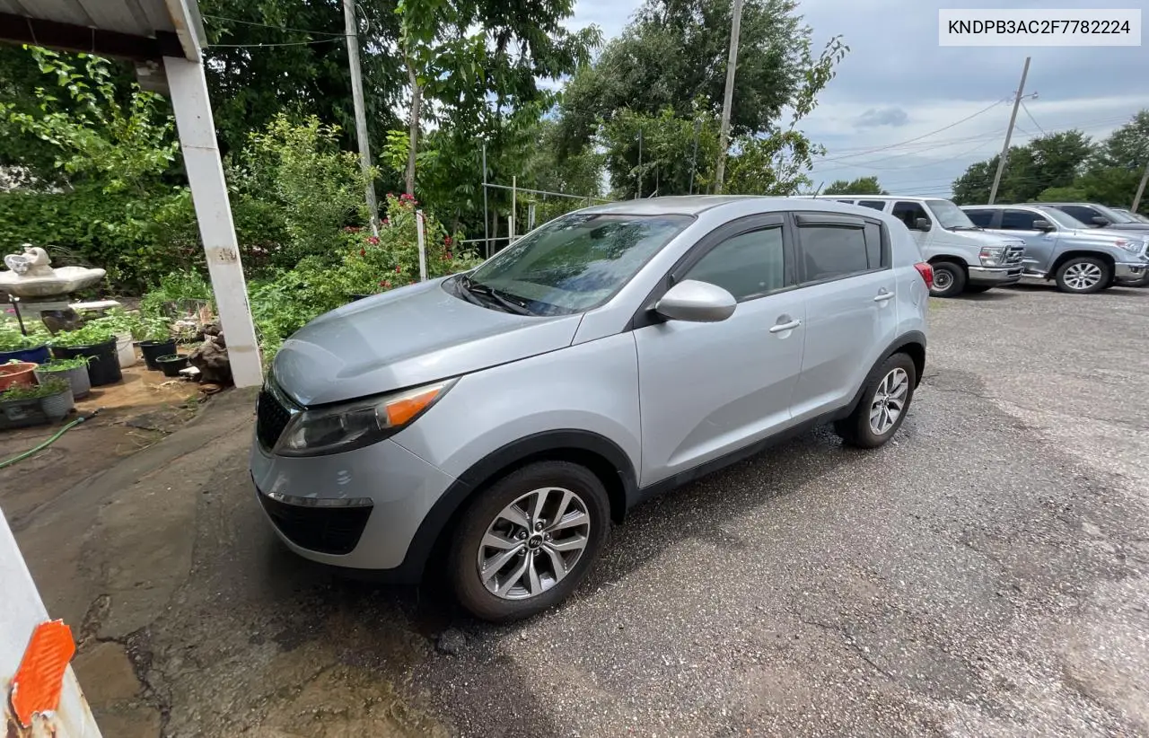 2015 Kia Sportage Lx VIN: KNDPB3AC2F7782224 Lot: 63289435