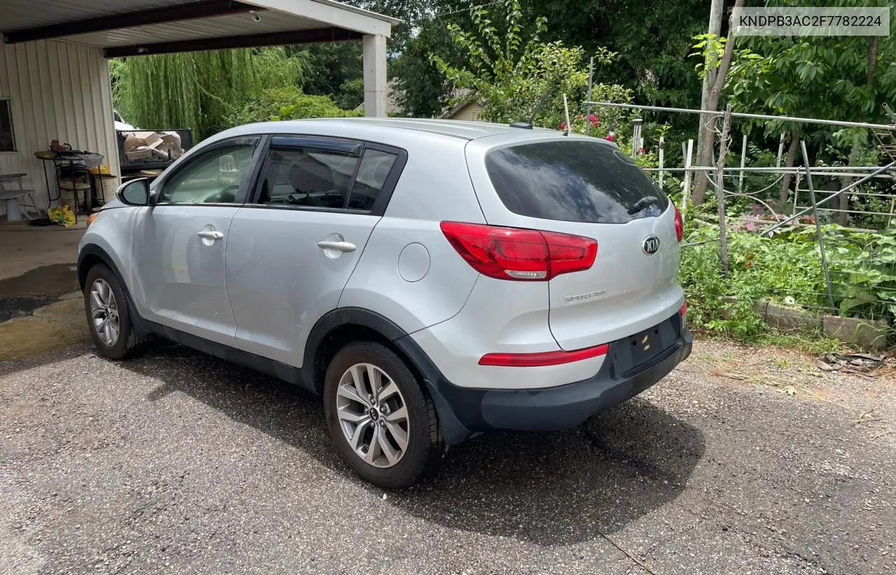 2015 Kia Sportage Lx VIN: KNDPB3AC2F7782224 Lot: 63289435