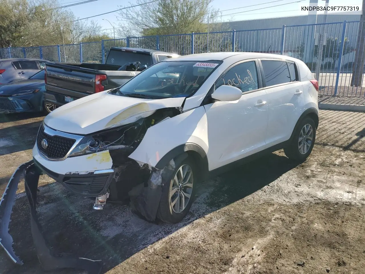 2015 Kia Sportage Lx VIN: KNDPB3AC9F7757319 Lot: 63345855