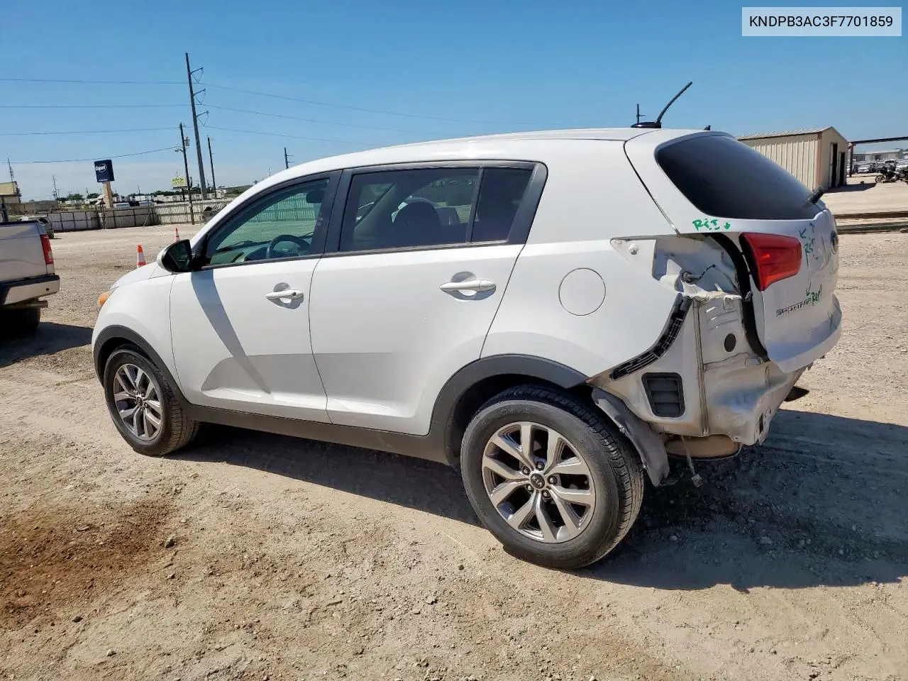 2015 Kia Sportage Lx VIN: KNDPB3AC3F7701859 Lot: 65728215