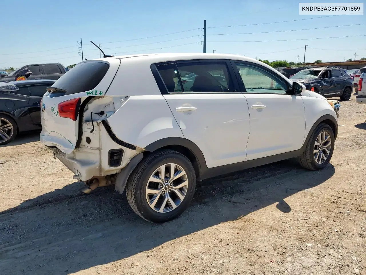 2015 Kia Sportage Lx VIN: KNDPB3AC3F7701859 Lot: 65728215