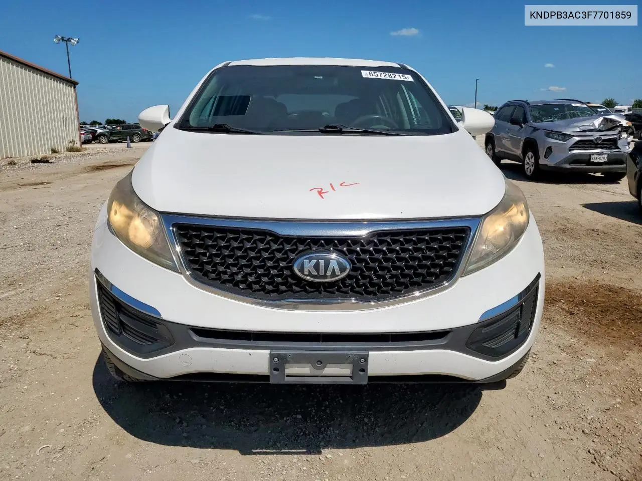 2015 Kia Sportage Lx VIN: KNDPB3AC3F7701859 Lot: 65728215