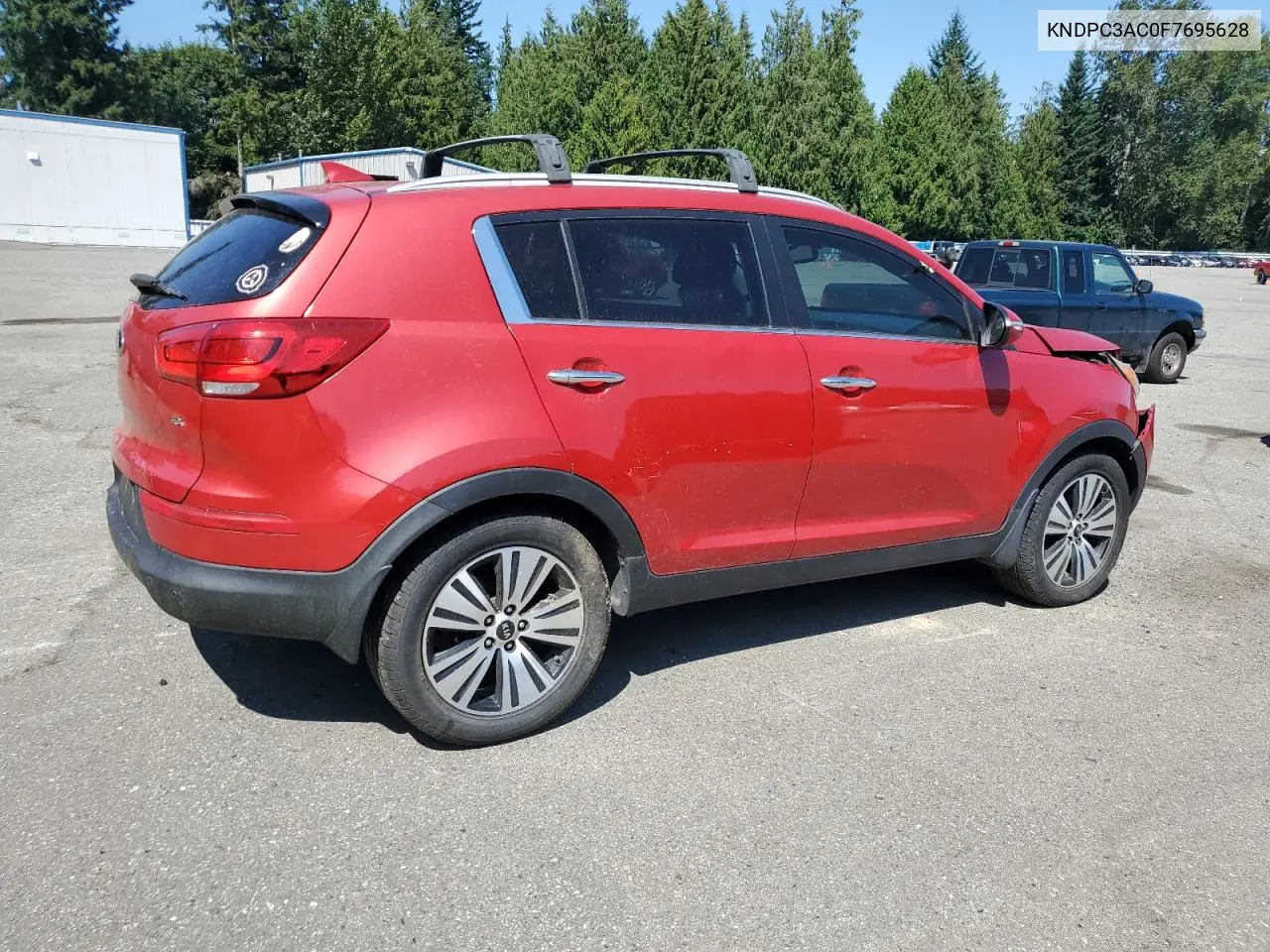 2015 Kia Sportage Ex VIN: KNDPC3AC0F7695628 Lot: 66330305