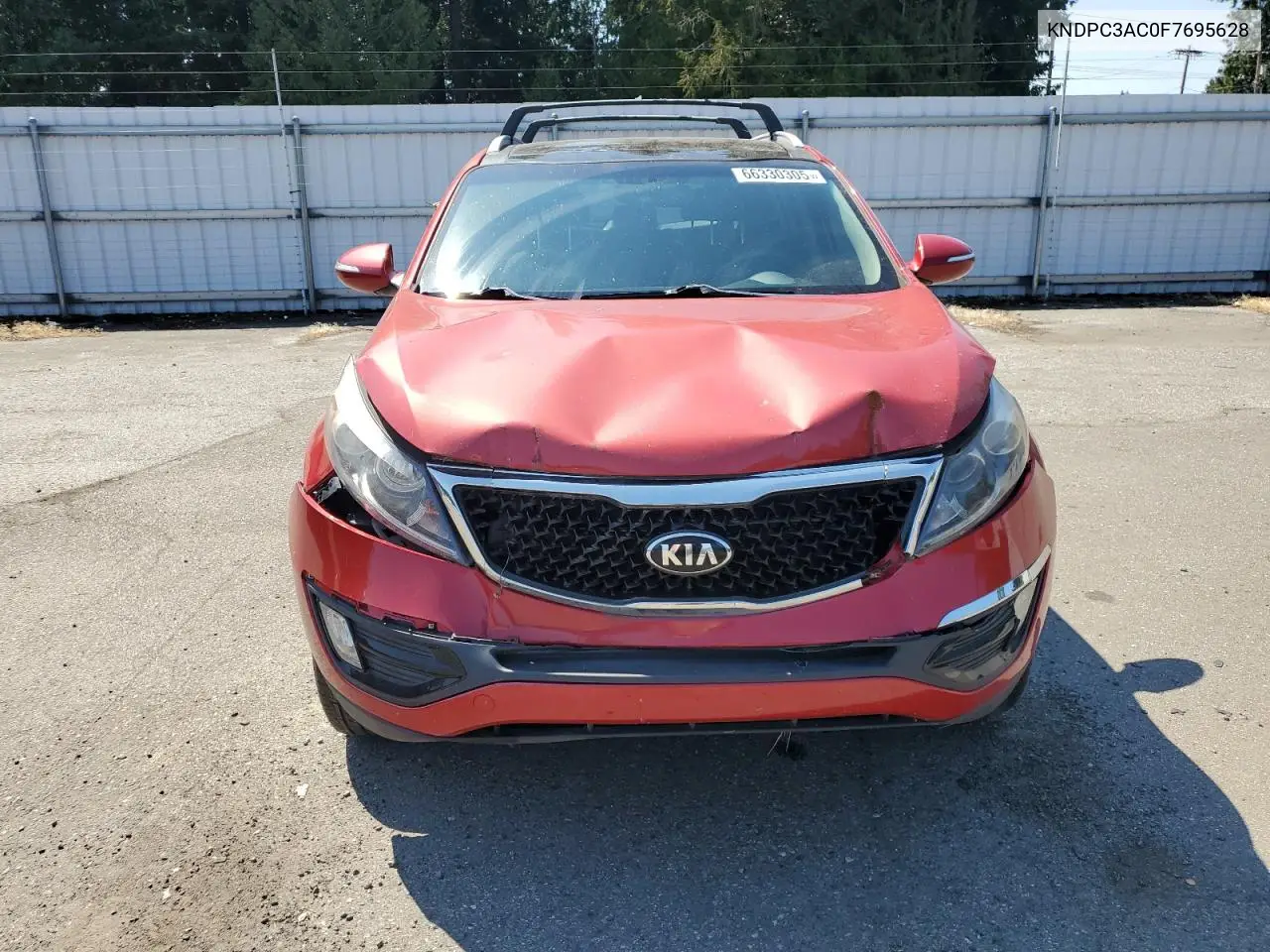 2015 Kia Sportage Ex VIN: KNDPC3AC0F7695628 Lot: 66330305