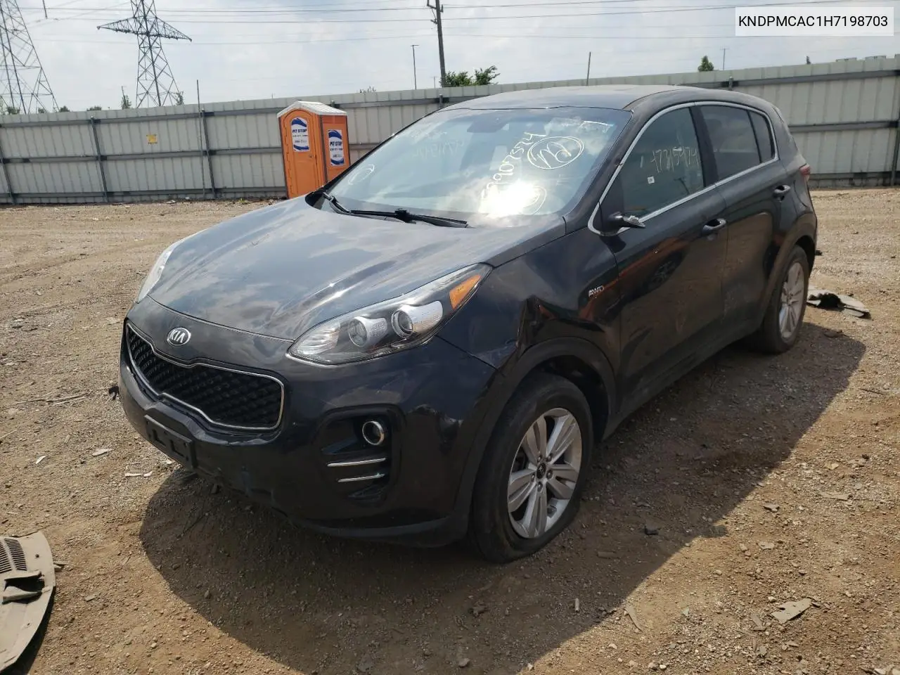 2017 Kia Sportage Lx VIN: KNDPMCAC1H7198703 Lot: 52879095