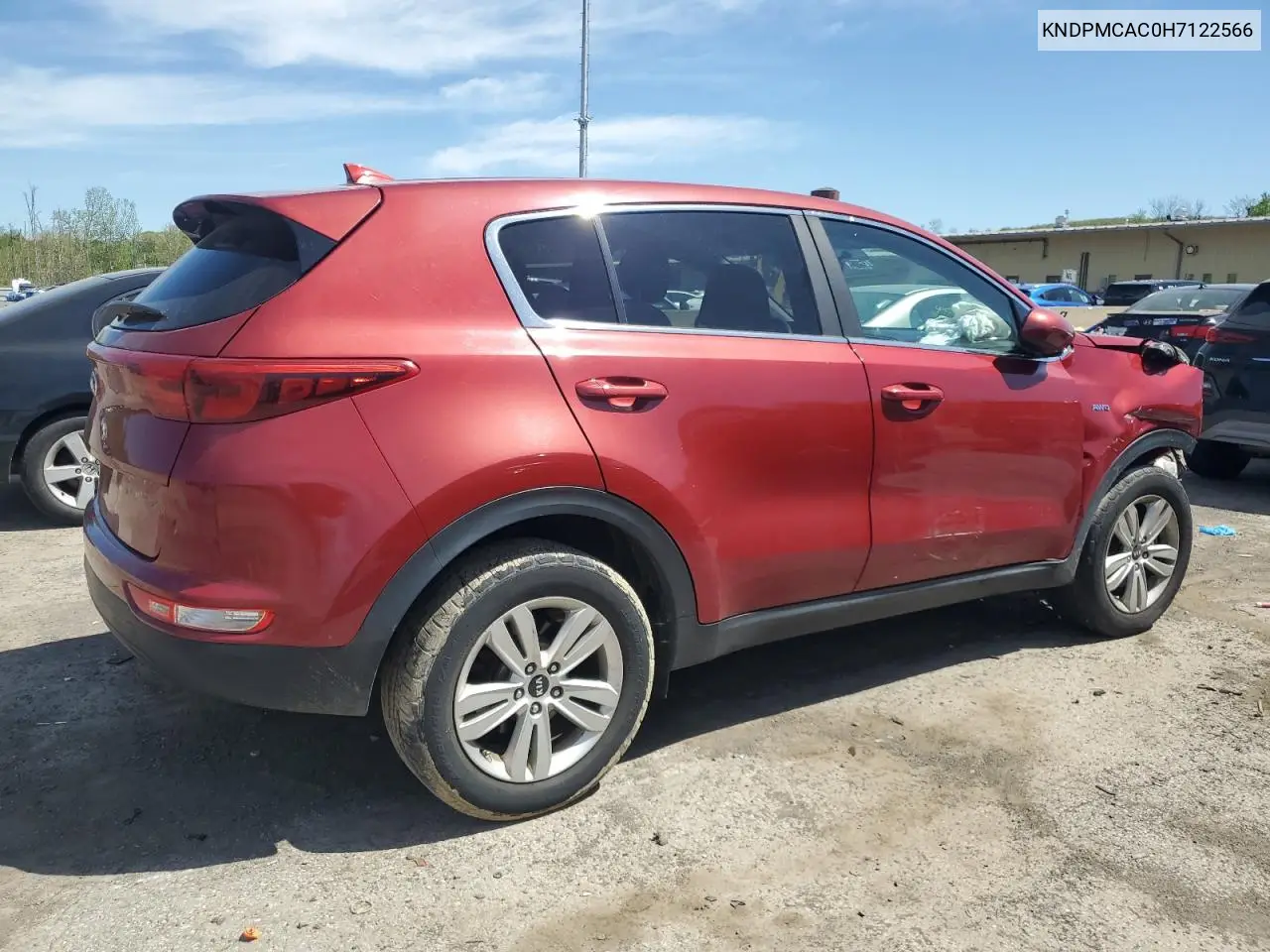 2017 Kia Sportage Lx VIN: KNDPMCAC0H7122566 Lot: 55046825