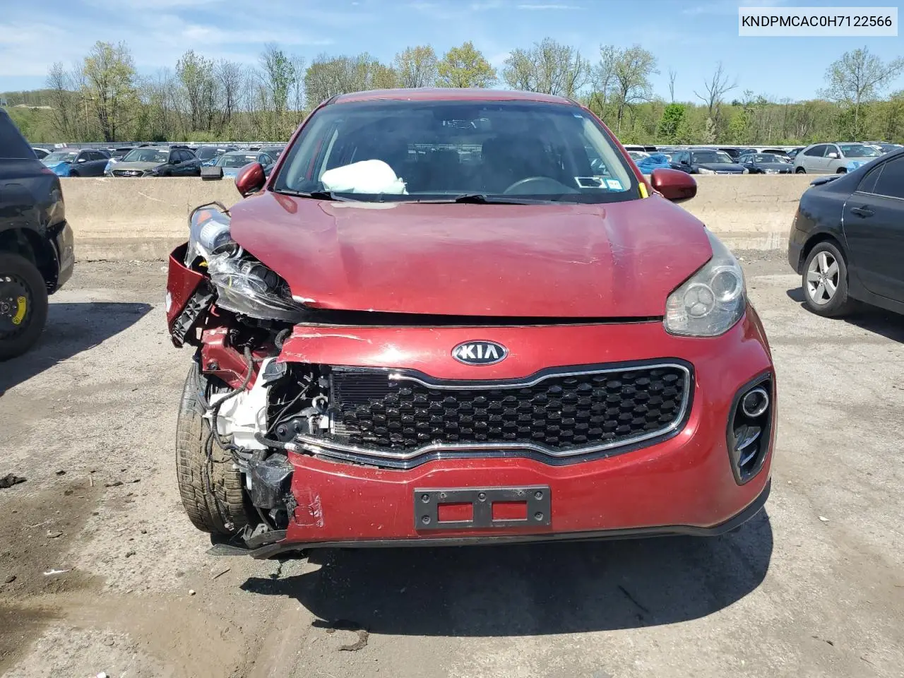 2017 Kia Sportage Lx VIN: KNDPMCAC0H7122566 Lot: 55046825