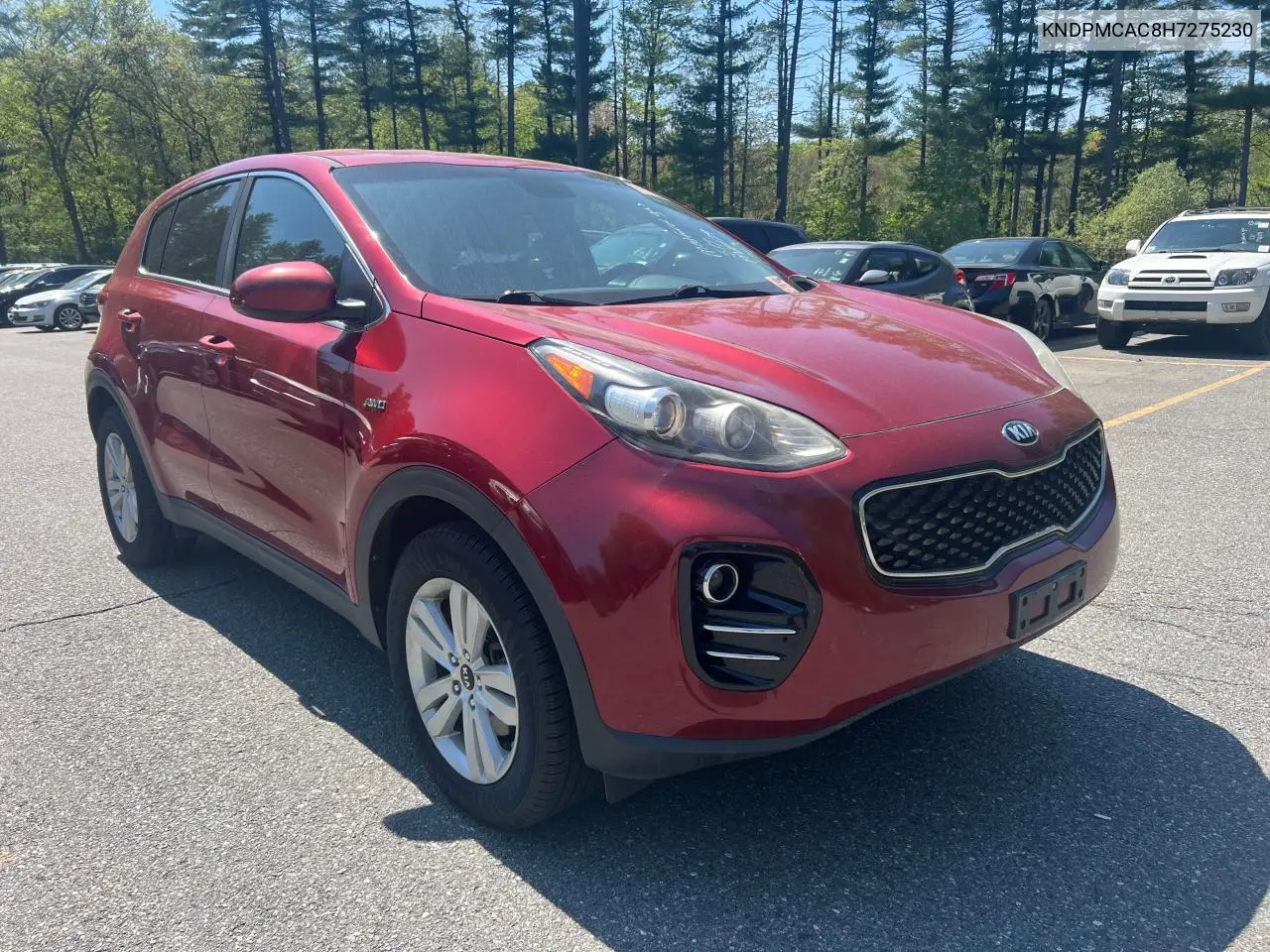 2017 Kia Sportage Lx VIN: KNDPMCAC8H7275230 Lot: 57310165