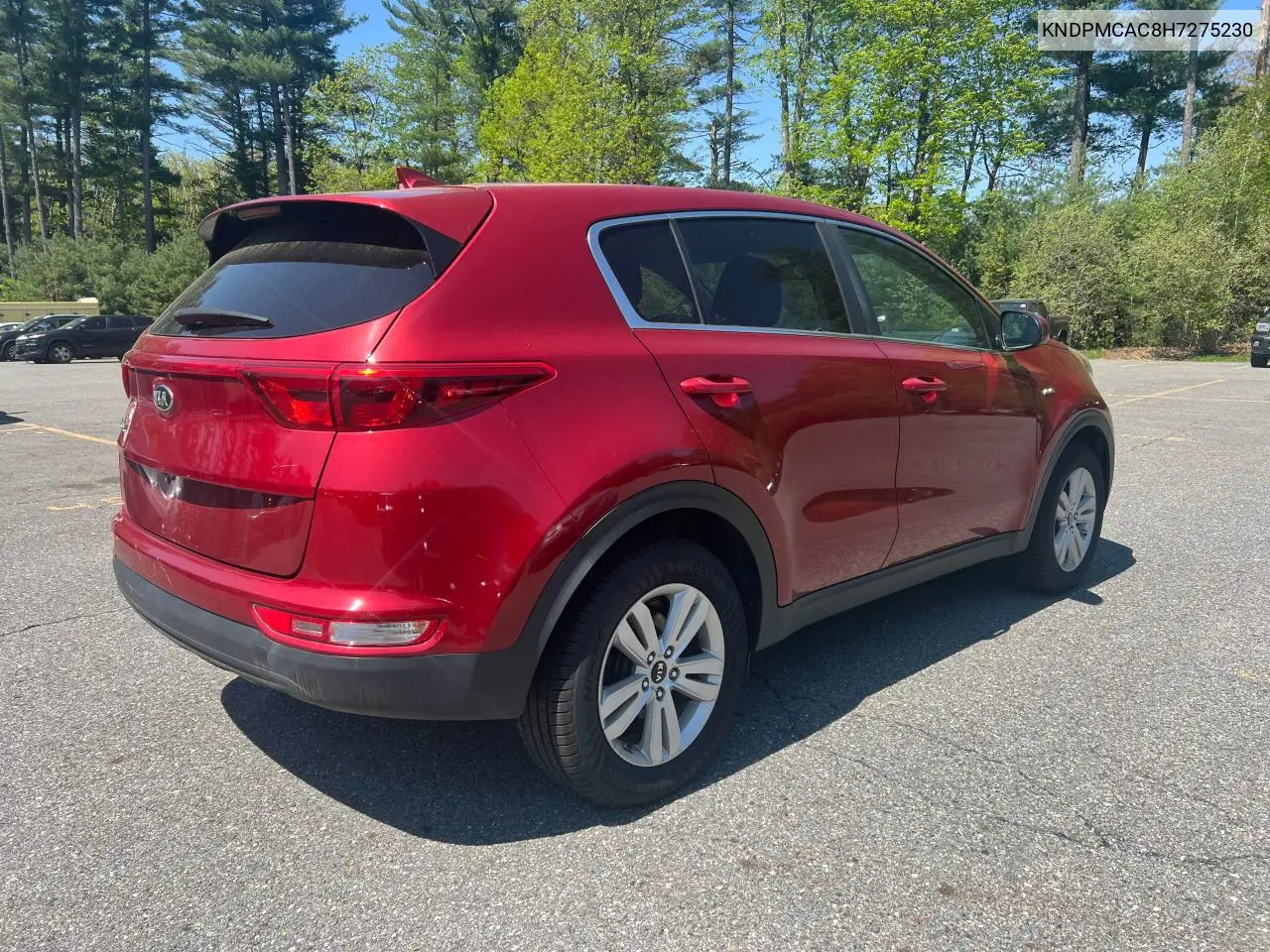 2017 Kia Sportage Lx VIN: KNDPMCAC8H7275230 Lot: 57310165