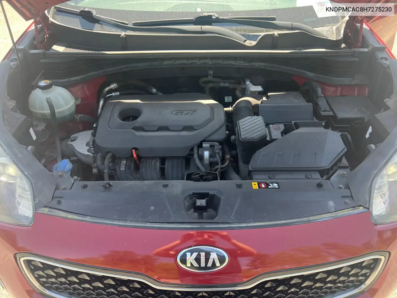 2017 Kia Sportage Lx VIN: KNDPMCAC8H7275230 Lot: 57310165