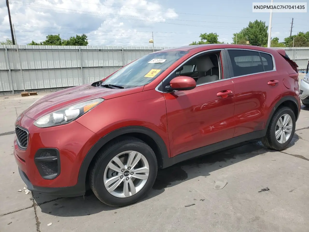 2017 Kia Sportage Lx VIN: KNDPM3AC7H7041435 Lot: 59018555
