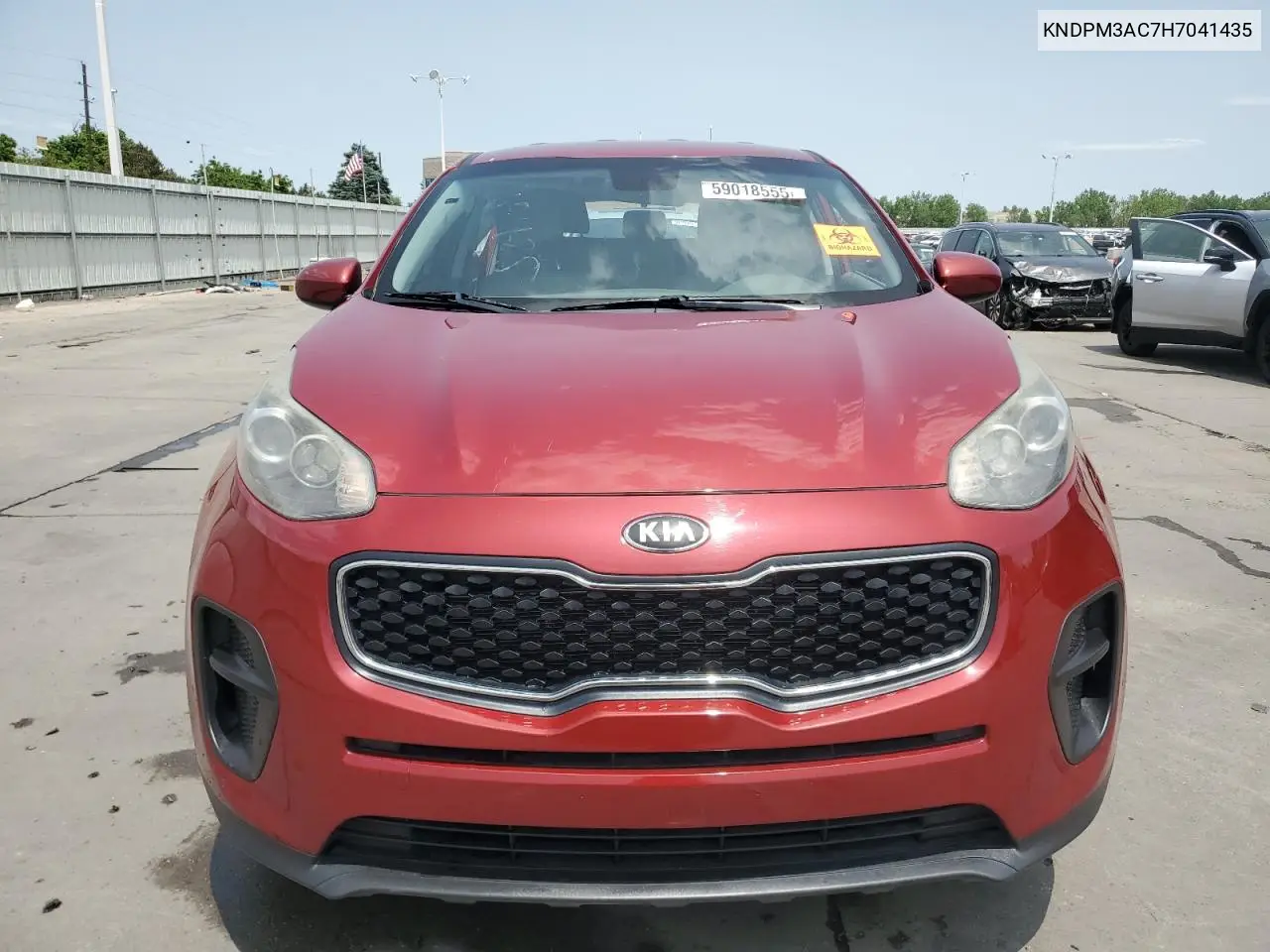 2017 Kia Sportage Lx VIN: KNDPM3AC7H7041435 Lot: 59018555