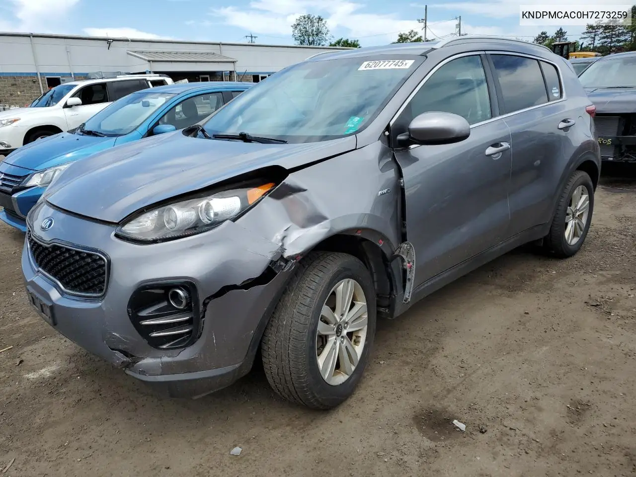 2017 Kia Sportage Lx VIN: KNDPMCAC0H7273259 Lot: 62077745
