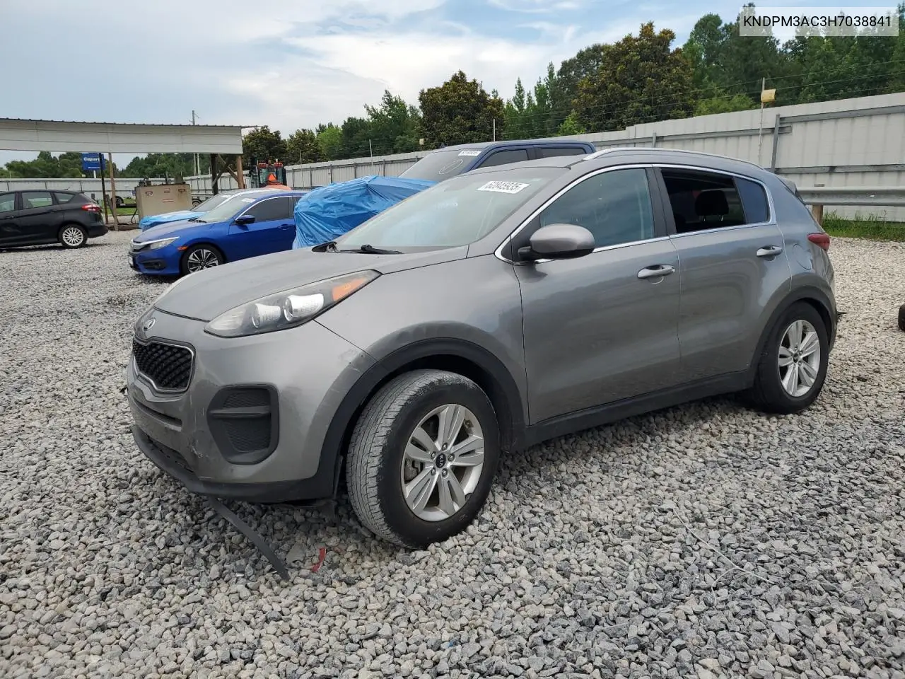 2017 Kia Sportage Lx VIN: KNDPM3AC3H7038841 Lot: 62845935