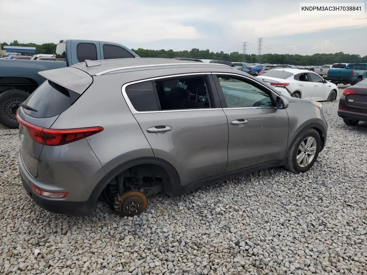 2017 Kia Sportage Lx VIN: KNDPM3AC3H7038841 Lot: 62845935