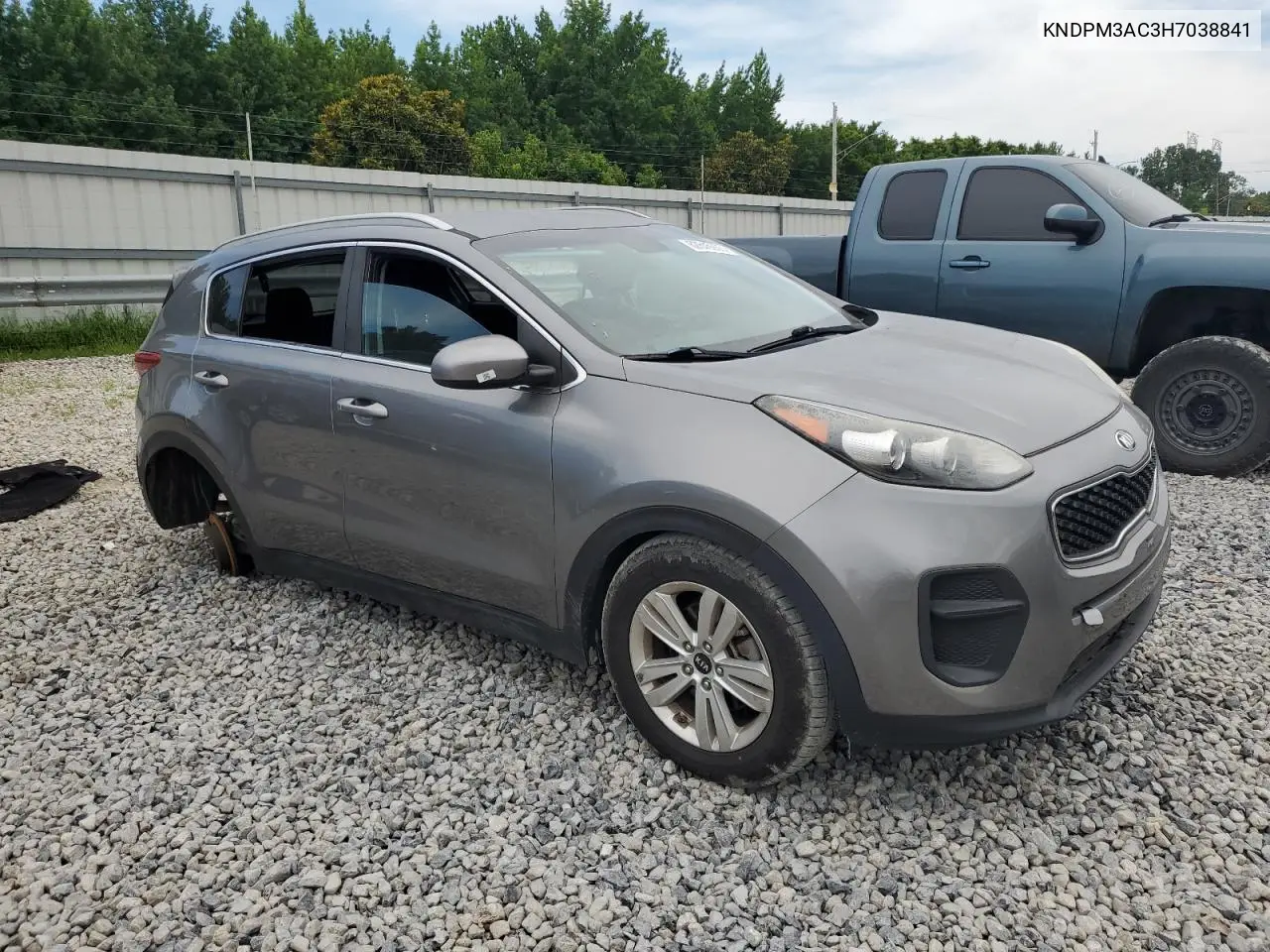2017 Kia Sportage Lx VIN: KNDPM3AC3H7038841 Lot: 62845935