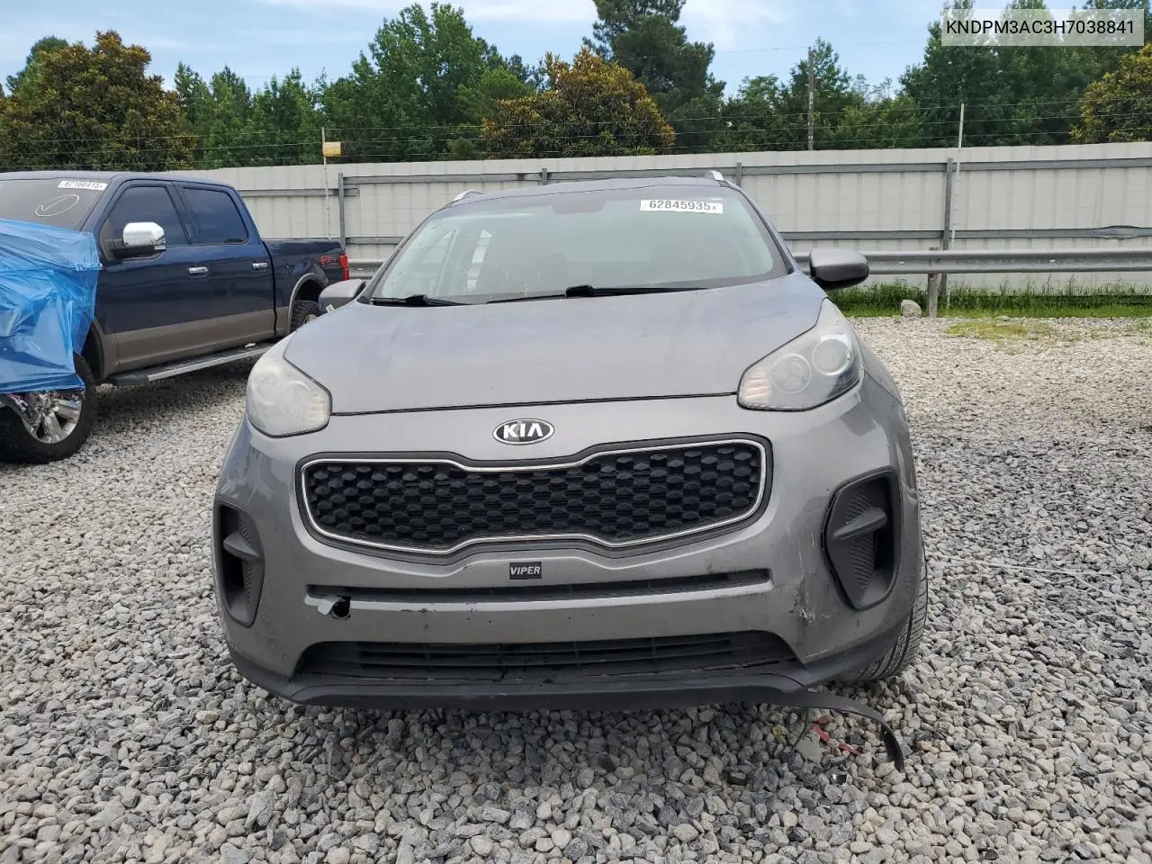 2017 Kia Sportage Lx VIN: KNDPM3AC3H7038841 Lot: 62845935