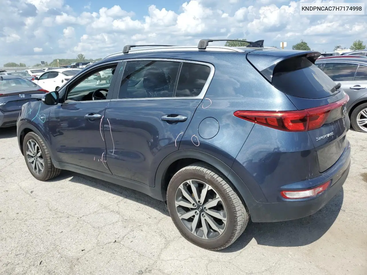 2017 Kia Sportage Ex VIN: KNDPNCAC7H7174998 Lot: 62886525