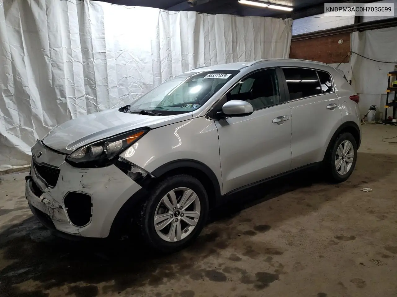 2017 Kia Sportage Lx VIN: KNDPM3AC0H7035699 Lot: 65337435