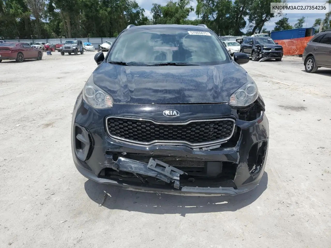2018 Kia Sportage Lx VIN: KNDPM3AC2J7354236 Lot: 57066875