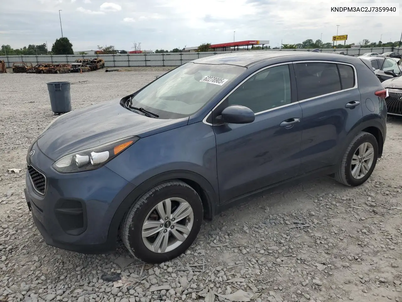 2018 Kia Sportage Lx VIN: KNDPM3AC2J7359940 Lot: 62278905