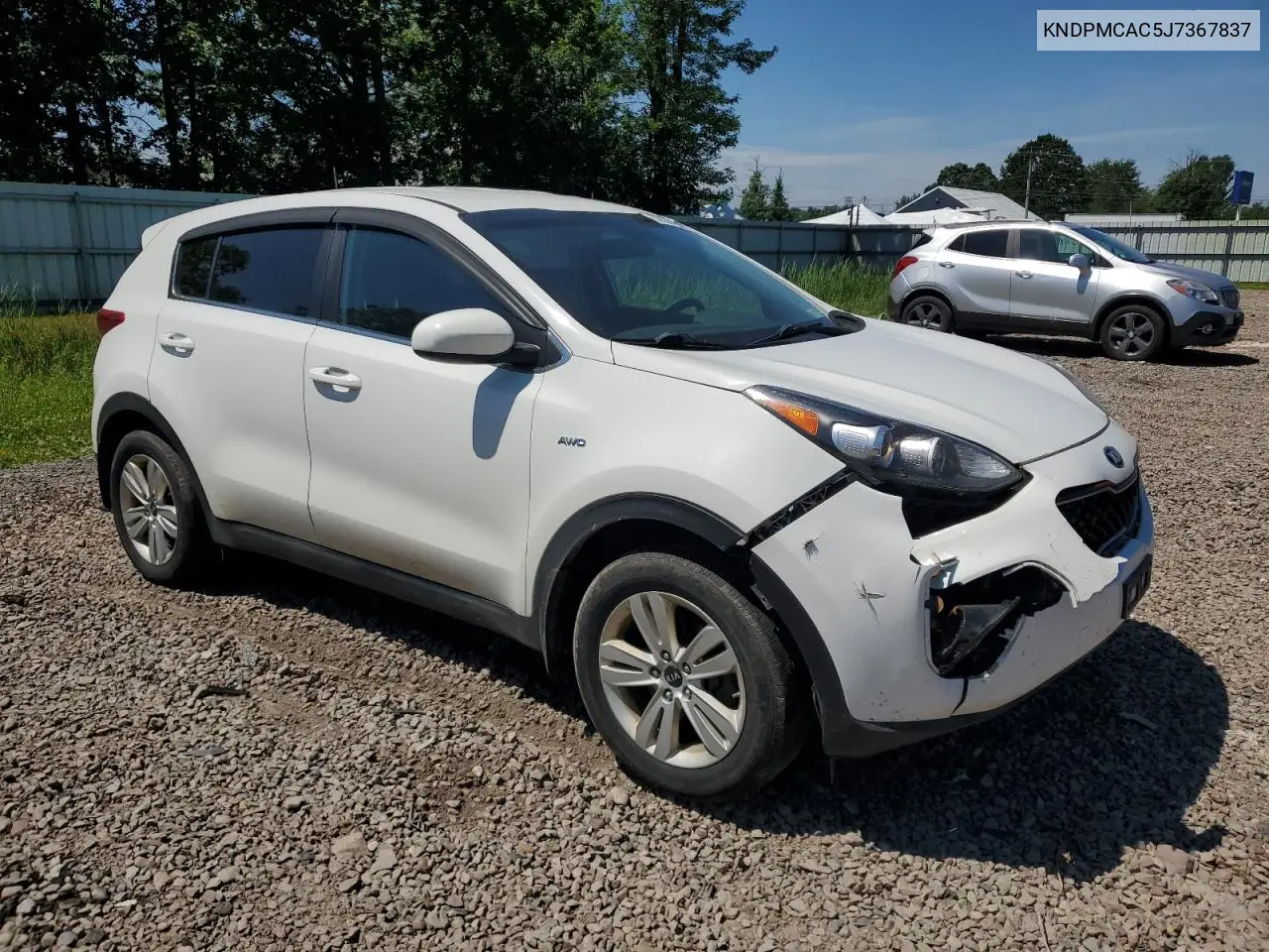 2018 Kia Sportage Lx VIN: KNDPMCAC5J7367837 Lot: 62663455