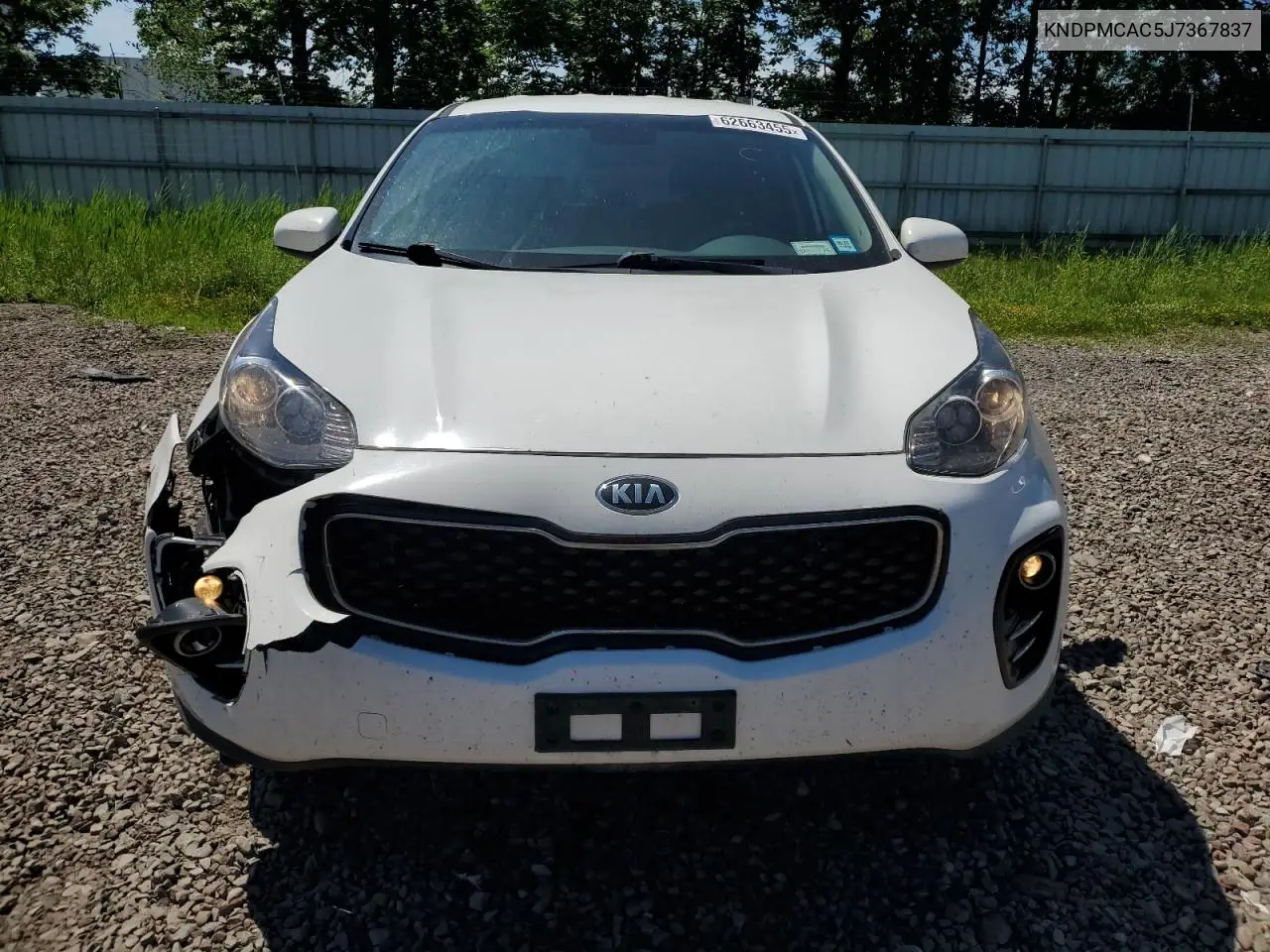 2018 Kia Sportage Lx VIN: KNDPMCAC5J7367837 Lot: 62663455