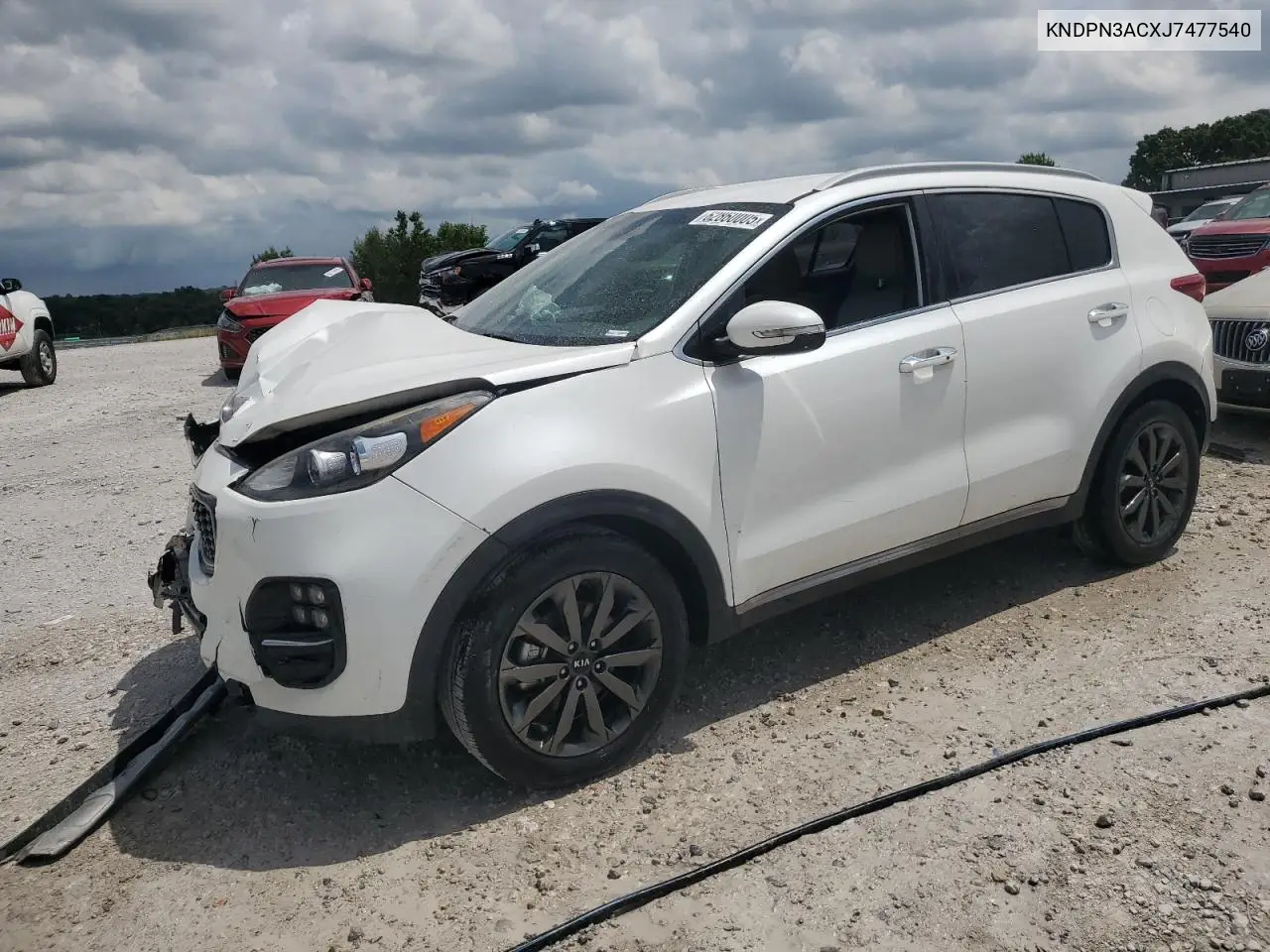 2018 Kia Sportage Ex VIN: KNDPN3ACXJ7477540 Lot: 62860005